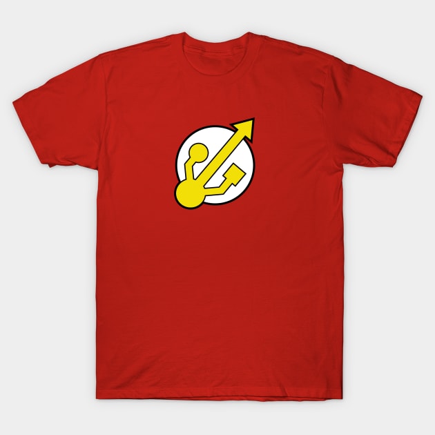 The Flash Drive T-Shirt by Nowlipie